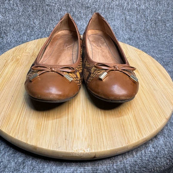 ViONIC Minna Boa Leather Ballet‎ Flats Reptile Sz 6.5 - Picture 4 of 9